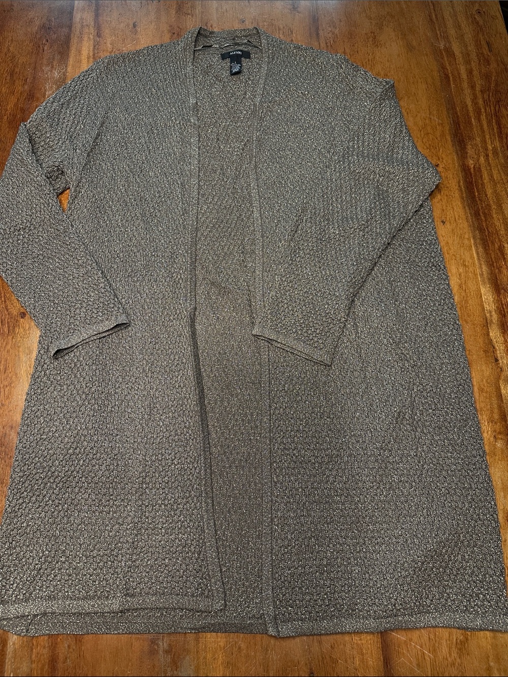 Alfani Women’s Open-Front Cardigan in Gold